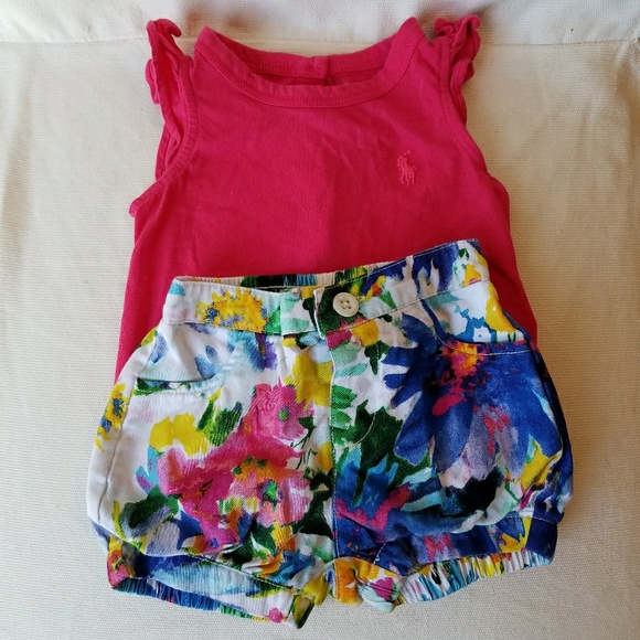 *2 for $15* Ralph Lauren short set 3 mos - Picture 2 of 5